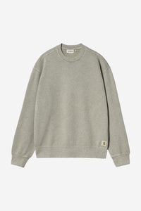 Carhartt Wip CASPIAN SWEAT Shady Green Heather garment dyed