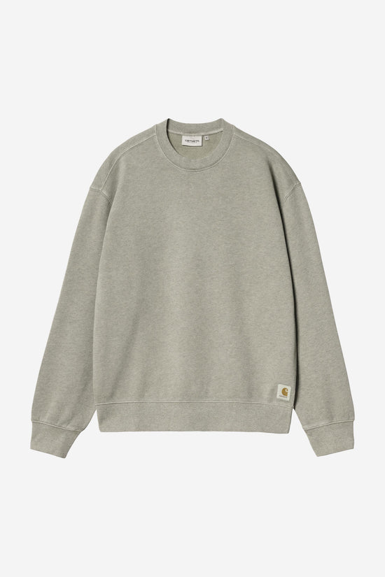 Carhartt Wip CASPIAN SWEAT Shady Green Heather garment dyed — Carhartt WIP