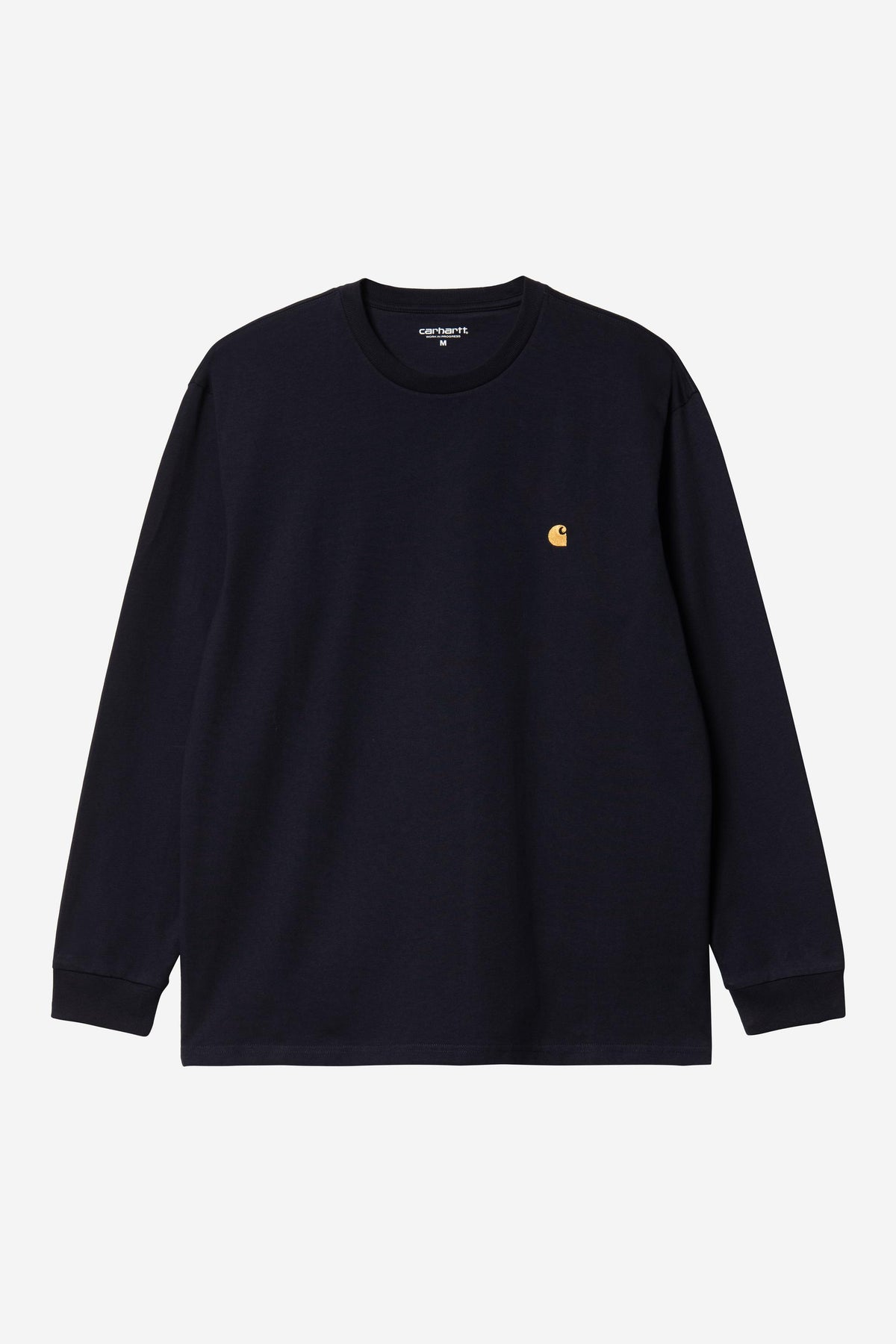 Carhartt Wip CHASE L/S TEE Dark Navy / Gold