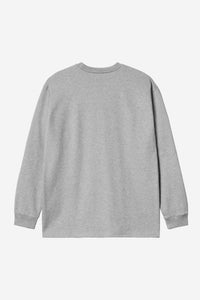 Carhartt Wip CHASE L/S TEE Grey Heather / Gold