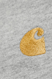 Carhartt Wip CHASE L/S TEE Grey Heather / Gold