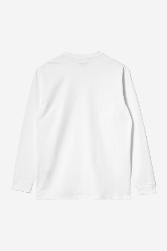 Carhartt Wip CHASE L/S TEE White / Gold