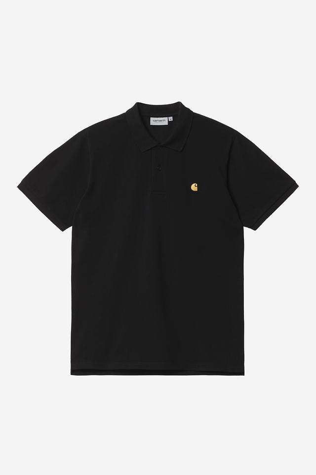 Carhartt Wip CHASE PIQUE S/S POLO Black Gold