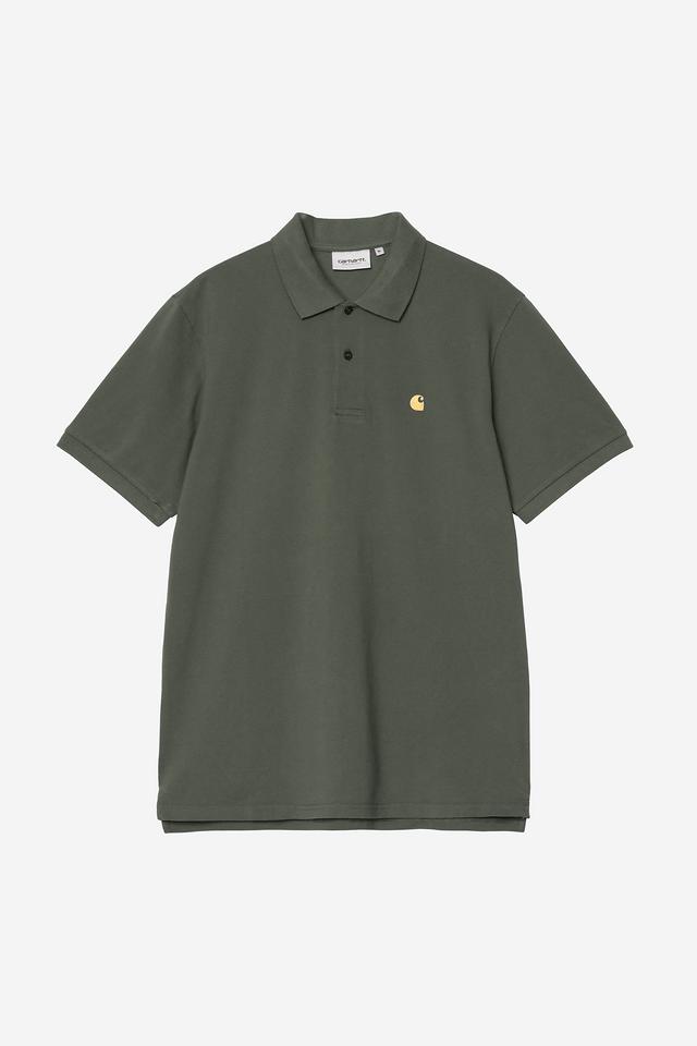 Carhartt Wip CHASE PIQUE S/S POLO Leaf / Gold