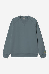 Carhartt Wip CHASE SWEAT Cozy Blue / Gold
