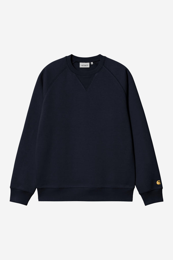 Carhartt Wip CHASE SWEAT Dark Navy / Gold — Carhartt Wip