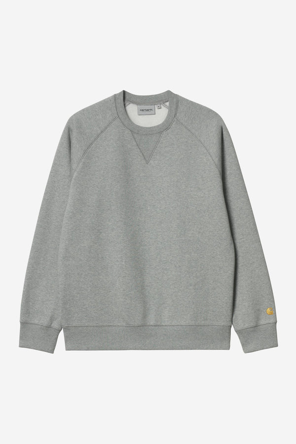 Carhartt Wip CHASE SWEAT Grey Heather / Gold — Carhartt Wip