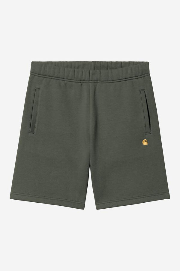 Carhartt Wip CHASE SWEAT SHORT Leaf / Gold — Carhartt Wip