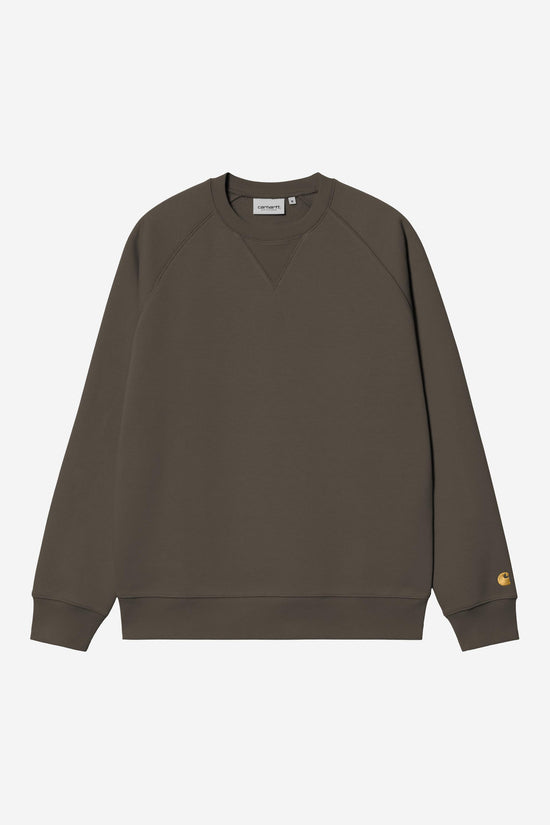 Carhartt Wip CHASE SWEAT Shungite / Gold — Carhartt WIP