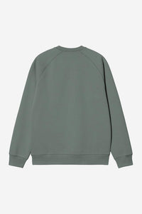 Carhartt Wip CHASE SWEAT Velvet Green / Gold