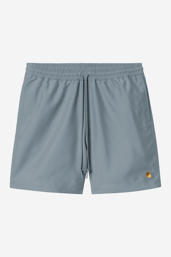 Carhartt Wip CHASE SWIM SHORT Velvet Blue / Gold — Carhartt Wip