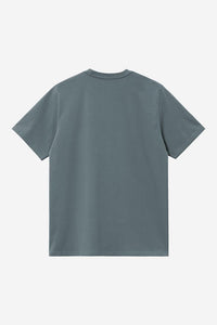 Carhartt Wip CHASE S/S TEE Cozy Blue / Gold