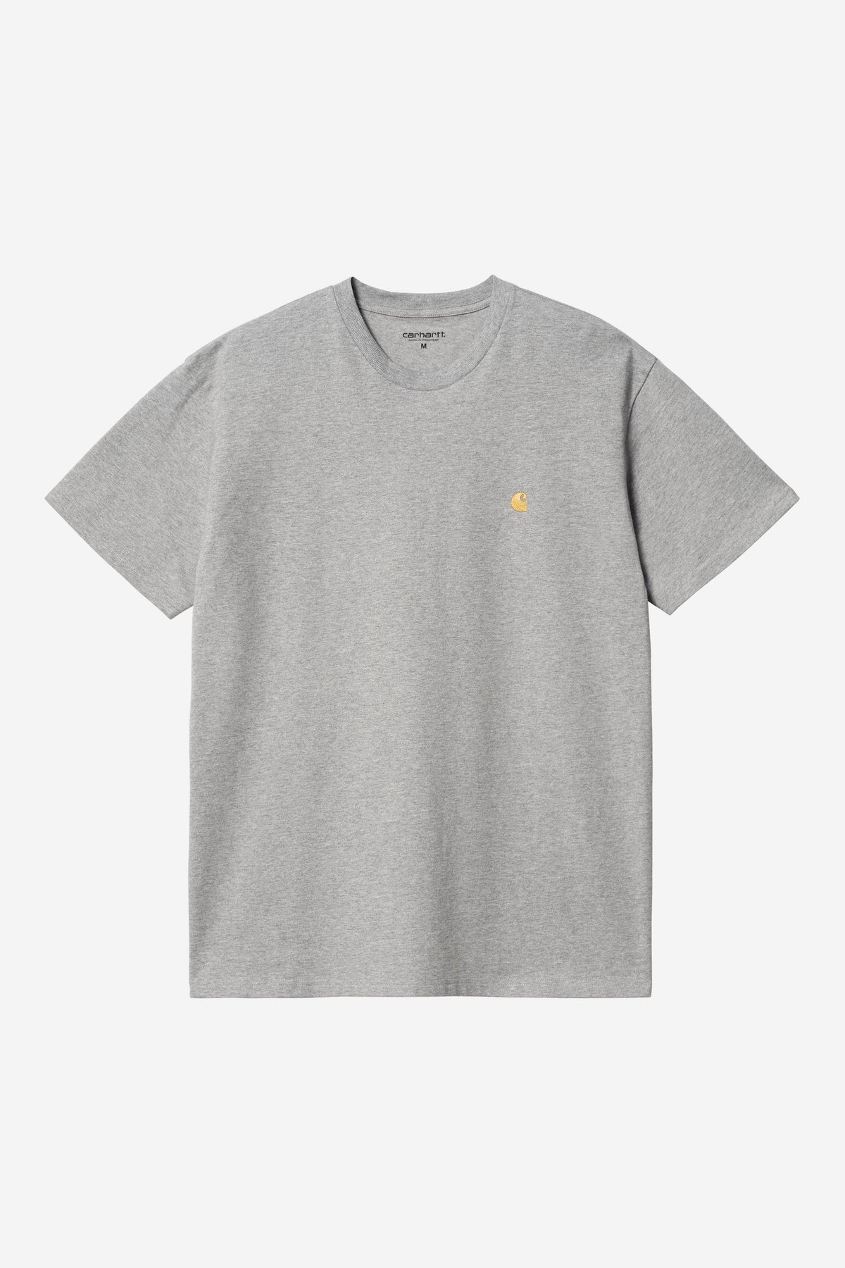 Carhartt Wip CHASE S/S TEE Grey Heather / Gold