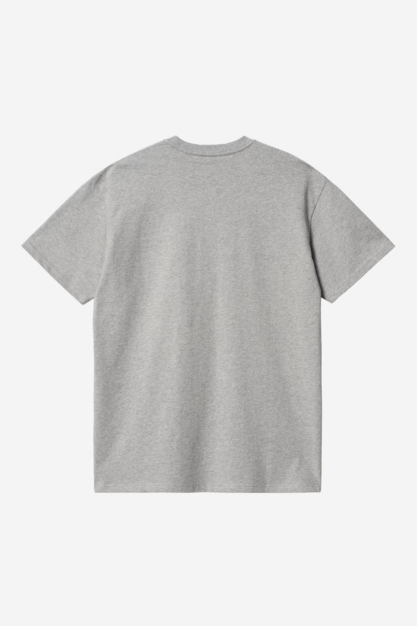 Carhartt Wip CHASE S/S TEE Grey Heather / Gold
