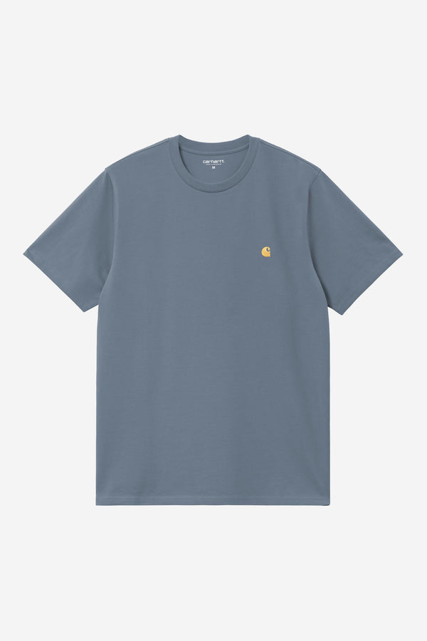 Carhartt Wip CHASE S/S TEE Icesheet / Gold — Carhartt Wip