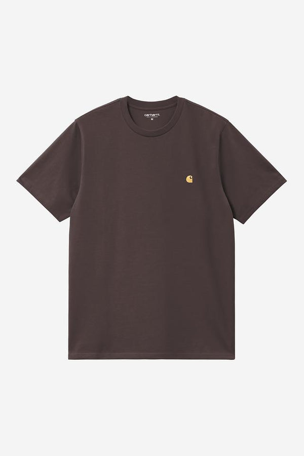 Carhartt Wip CHASE S/S TEE Shale / Gold — Carhartt Wip