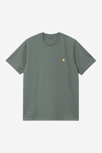 Carhartt Wip CHASE S/S TEE Velvet Green / Gold
