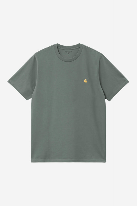 Carhartt Wip CHASE S/S TEE Velvet Green / Gold