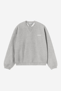 Carhartt Wip EBBERT SWEAT Grey Heather / White
