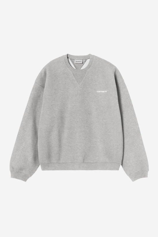 Carhartt Wip EBBERT SWEAT Grey Heather / White — Carhartt WIP