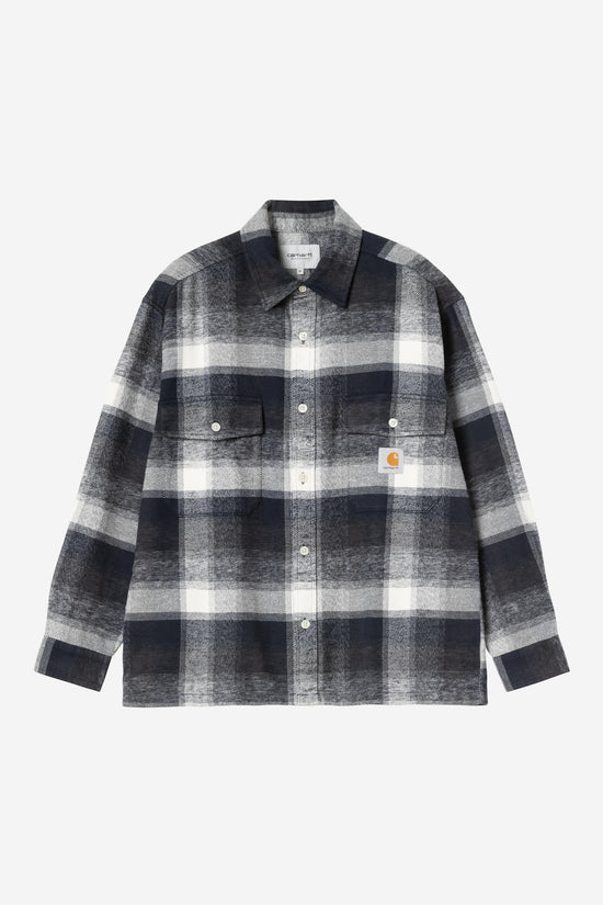 Carhartt Wip ESTERSON L/S SHIRT Esterson Check Dark Navy — Carhartt WIP