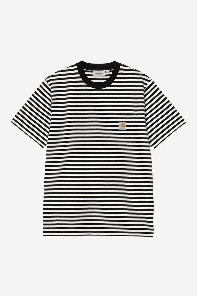 Carhartt Wip EZRA POCKET S/S TEE Black / Wax