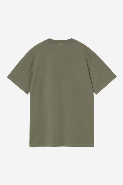 Carhartt Wip FEDED POND CORPS S/S TEE Cypress Heavy stone wash