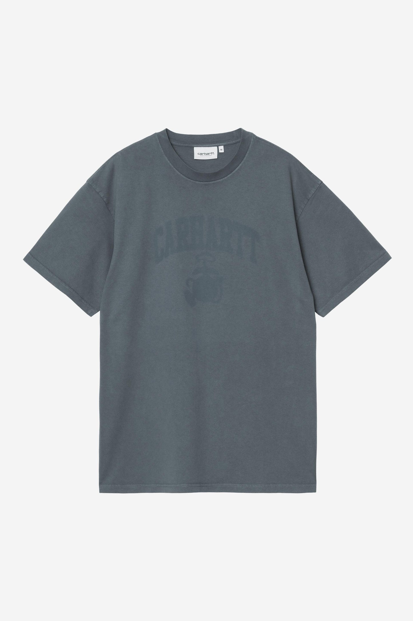 Carhartt Wip FEDED POND CORPS S/S TEE Deep Night Heavy stone wash