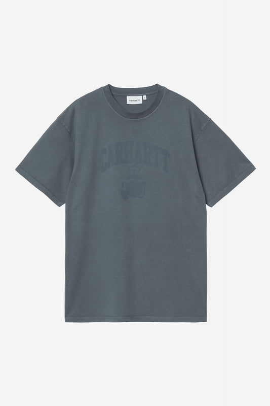 Carhartt Wip FEDED POND CORPS S/S TEE Deep Night Heavy stone wash