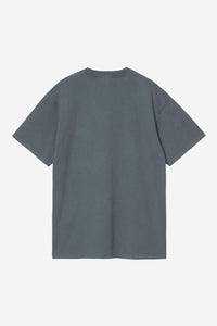 Carhartt Wip FEDED POND CORPS S/S TEE Deep Night Heavy stone wash