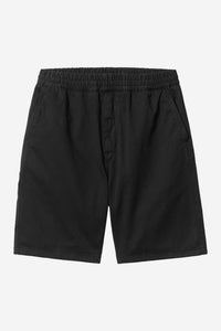 Carhartt Wip FLINT SHORT Black garment dyed