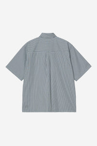 Carhartt Wip GROFF S/S SHIRT Groff Check Blue River