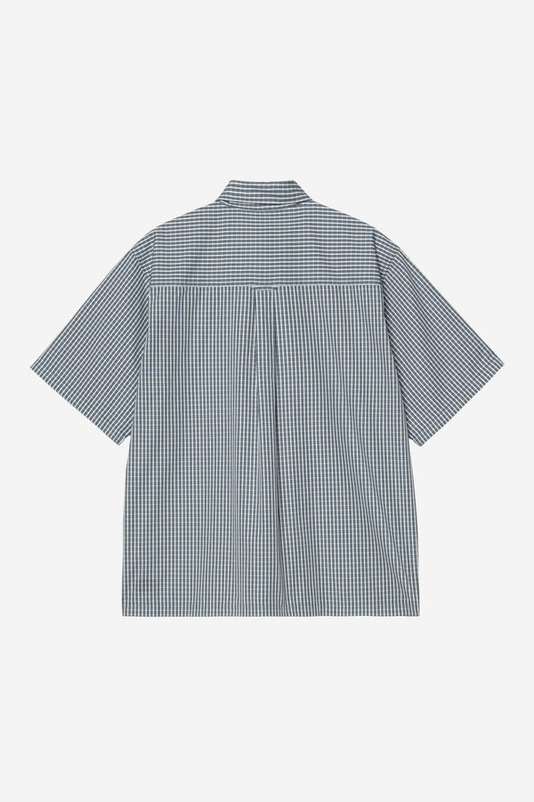 Carhartt Wip GROFF S/S SHIRT Groff Check Blue River