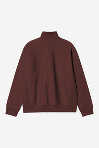 Carhartt Wip HALF ZIP AMERICAN SCRIPT SWEAT Amarone