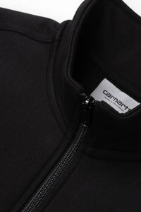 Carhartt Wip HALF ZIP AMERICAN SCRIPT SWEAT Black