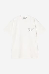 Carhartt Wip HATCHING SCRIPT S/S TEE Wax garment dyed
