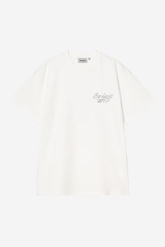 Carhartt Wip HATCHING SCRIPT S/S TEE Wax garment dyed