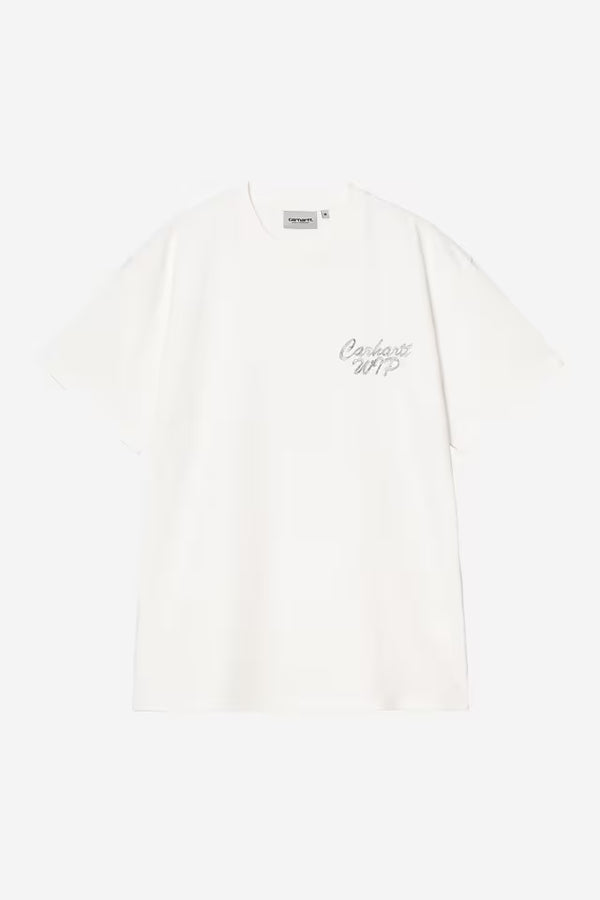 Carhartt Wip HATCHING SCRIPT S/S TEE Wax garment dyed
