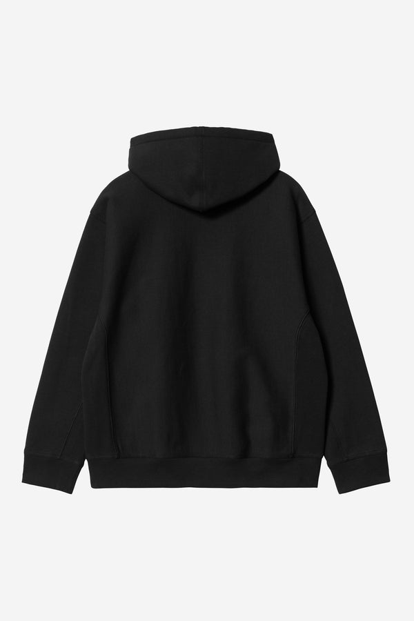 Carhartt Wip HOODED AMERICAN SCRIPT SWEAT Black