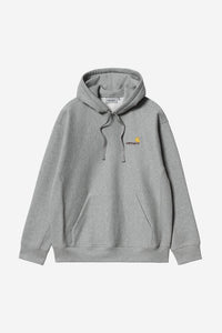 Carhartt Wip HOODED AMERICAN SCRIPT SWEAT Grey Heather