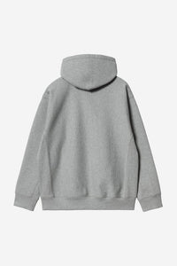 Carhartt Wip HOODED AMERICAN SCRIPT SWEAT Grey Heather