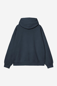 Carhartt Wip HOODED BENTON SWEAT Carbon garment dyed