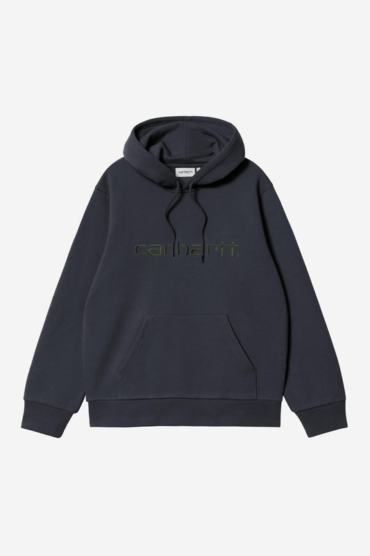 Carhartt Wip HOODED CARHARTT SWEAT Dark Navy / Dark Scarab