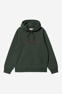 Carhartt Wip HOODED CARHARTT SWEAT Dark Scarab / Palisander