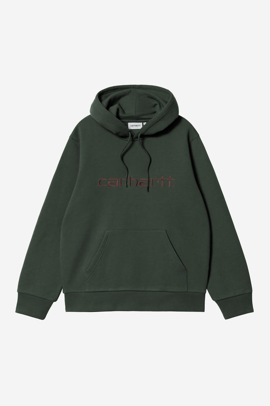 Carhartt Wip HOODED CARHARTT SWEAT Dark Scarab / Palisander — Carhartt WIP