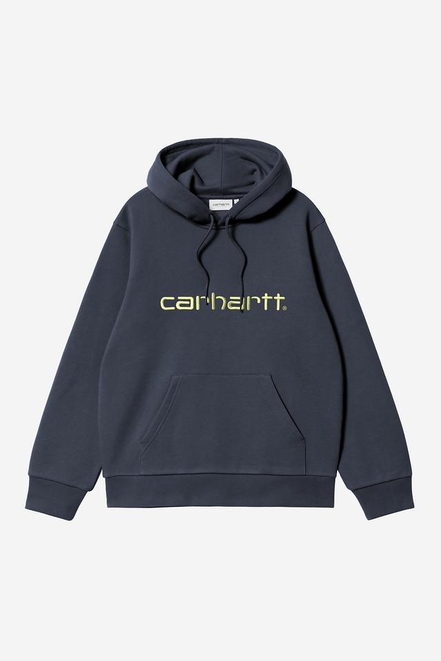 Carhartt Wip HOODED CARHARTT SWEAT Deep Night / Gentle Green