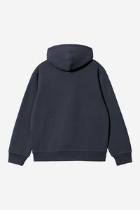 Carhartt Wip HOODED CARHARTT SWEAT Deep Night / Gentle Green