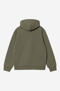 Carhartt Wip HOODED CARHARTT SWEAT Leaf / Tourmaline