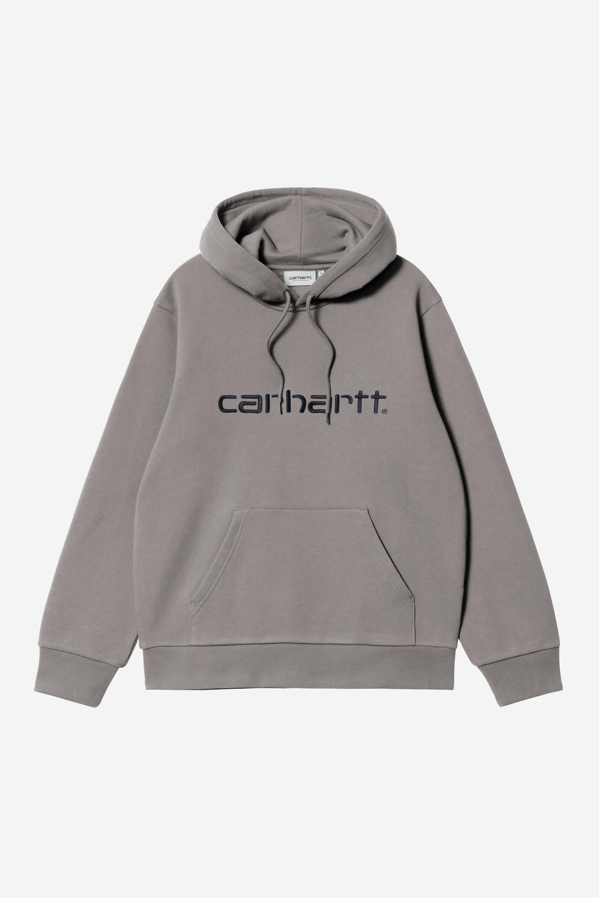 Carhartt Wip HOODED CARHARTT SWEAT Shady Grey / Dark Navy