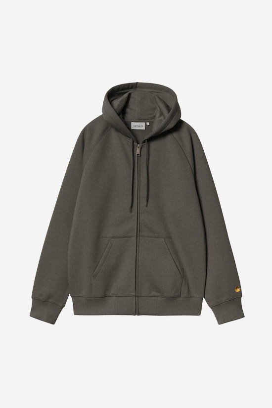 Carhartt Wip HOODED CHASE JACKET Shungite / Gold — Carhartt WIP